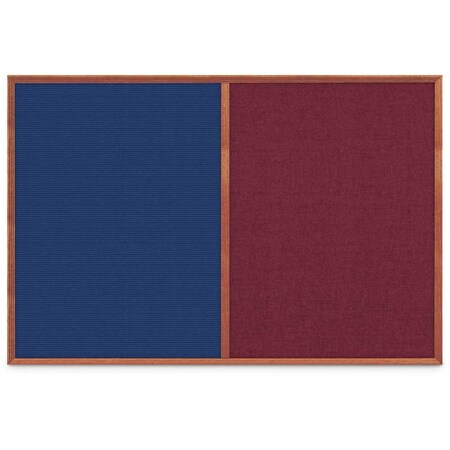 United Visual Products Slim Style Indoor Enclosed Corkboard, 30 UV503SC-GOLD-PUMICE
